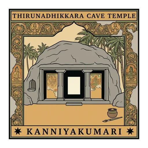 Thirunadhikkara Cave Temple travel stamp