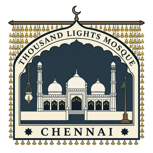 Thousand Lights Mosque travel stamp