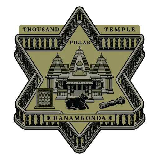Thousand Pillar Temple travel stamp