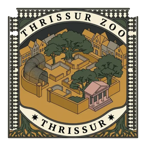 Thrissur Zoo travel stamp
