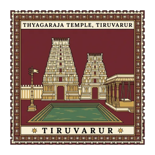 Thyagaraja Temple, Tiruvarur travel stamp