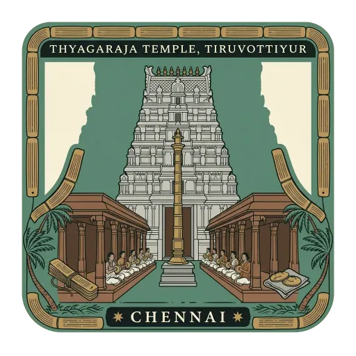 Thyagaraja Temple, Tiruvottiyur travel stamp