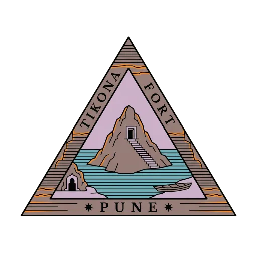Tikona Fort travel stamp