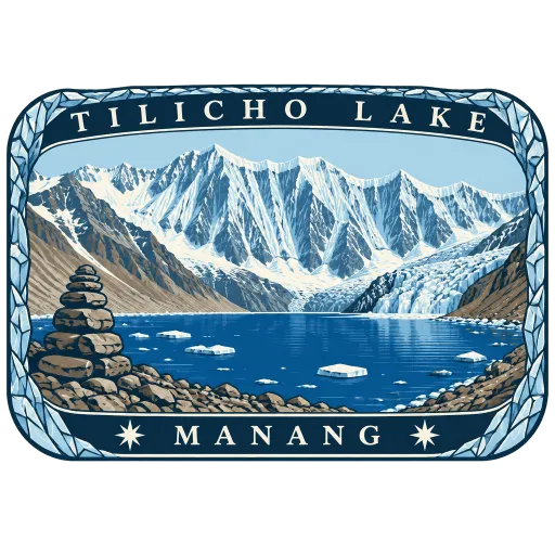 Tilicho Lake travel stamp