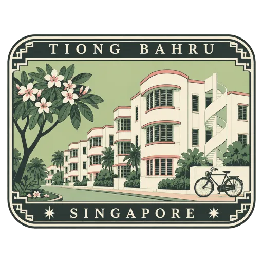 Tiong Bahru travel stamp