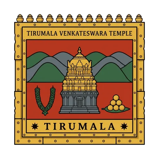 Tirumala Venkateswara Temple travel stamp