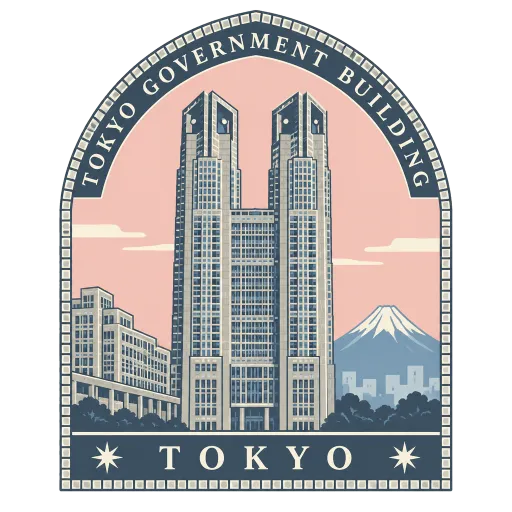 Tokyo Metropolitan Government Building travel stamp