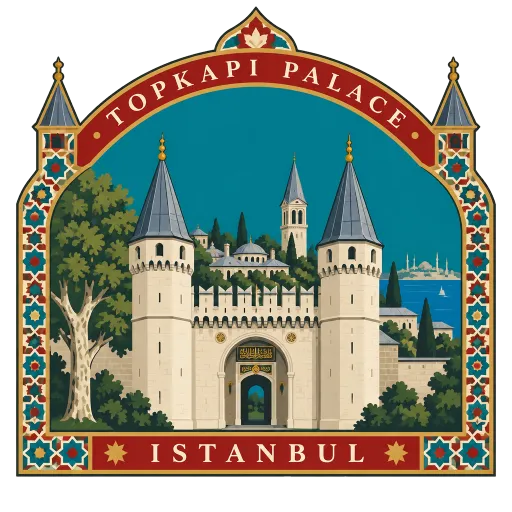 Topkapı Palace travel stamp