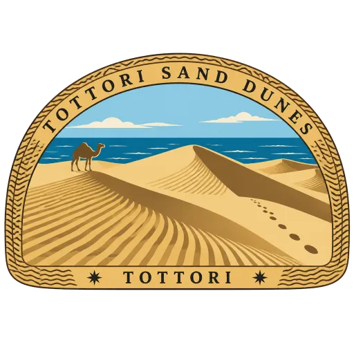 Tottori Sand Dunes travel stamp