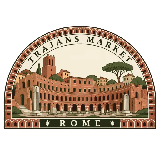Trajan's Market travel stamp