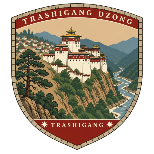 Trashigang Dzong travel stamp