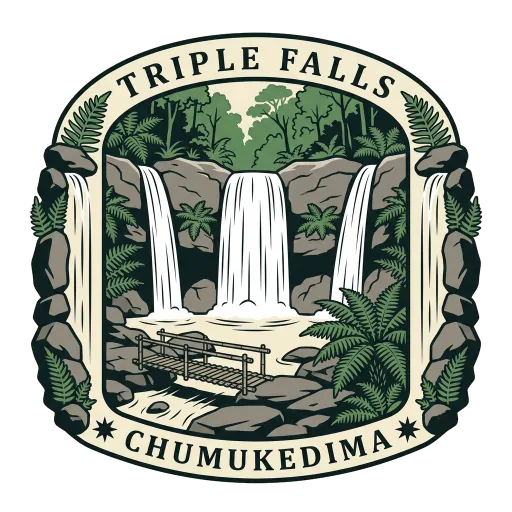 Triple Falls travel stamp