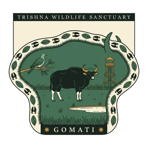 Trishna Wildlife Sanctuary travel stamp