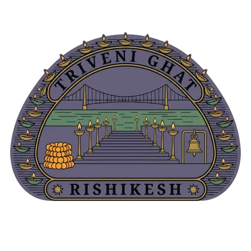 Triveni Ghat travel stamp