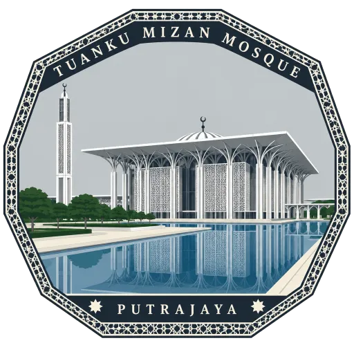 Tuanku Mizan Zainal Abidin Mosque travel stamp