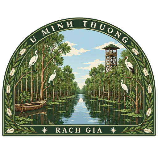 U Minh Thuong National Park travel stamp