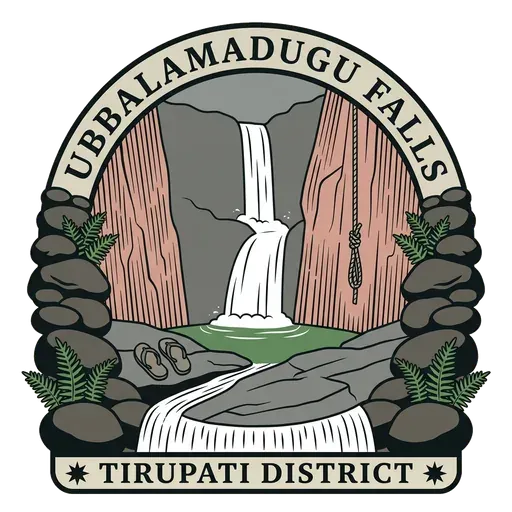 Ubbalamadugu Falls travel stamp