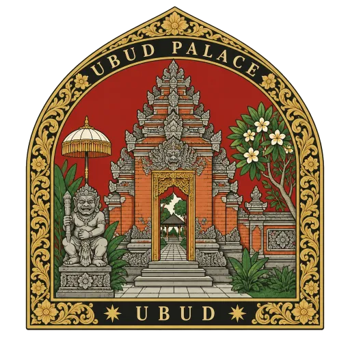 Ubud Palace travel stamp