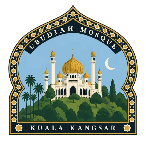 Ubudiah Mosque travel stamp