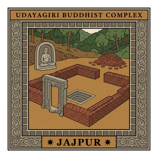 Udayagiri Buddhist Complex travel stamp