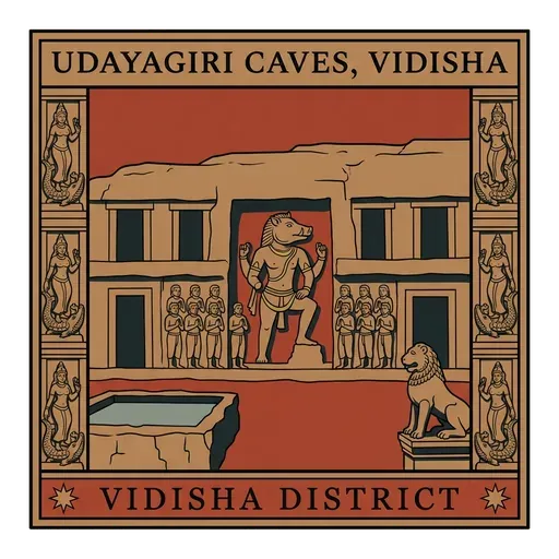 Udayagiri Caves, Vidisha travel stamp