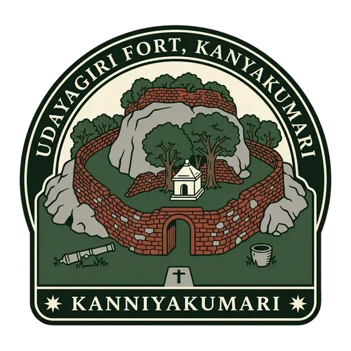Udayagiri Fort, Kanyakumari travel stamp