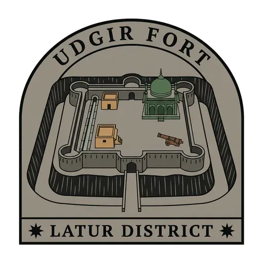 Udgir Fort travel stamp