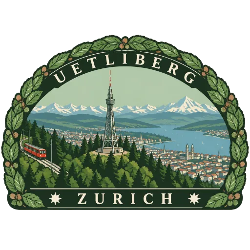 Uetliberg travel stamp