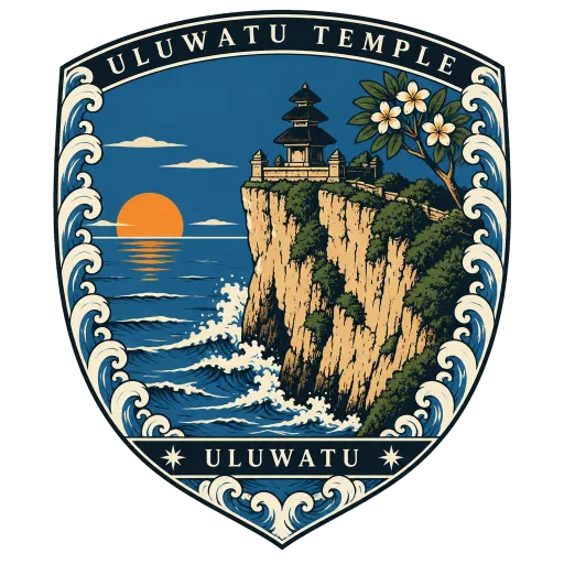 Uluwatu Temple travel stamp