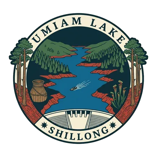 Umiam Lake travel stamp