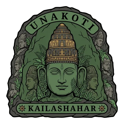 Unakoti travel stamp