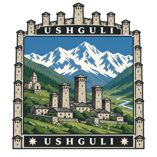 Ushguli travel stamp
