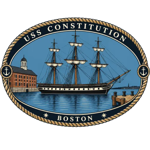 USS Constitution travel stamp