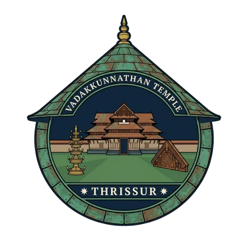 Vadakkunnathan Temple travel stamp