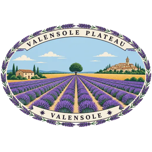 Valensole Plateau travel stamp