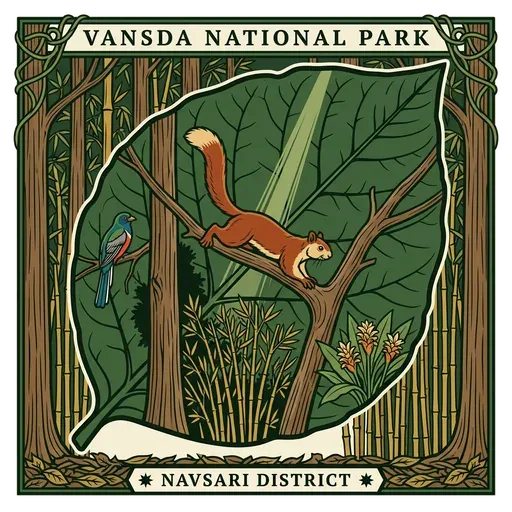 Vansda National Park travel stamp