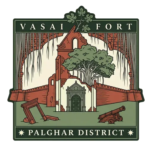 Vasai Fort travel stamp