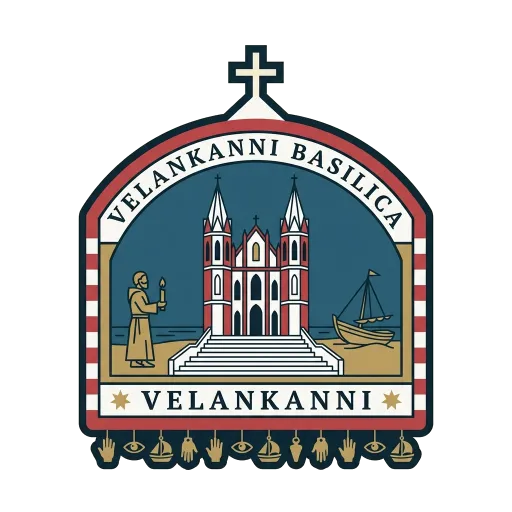 Velankanni Basilica travel stamp