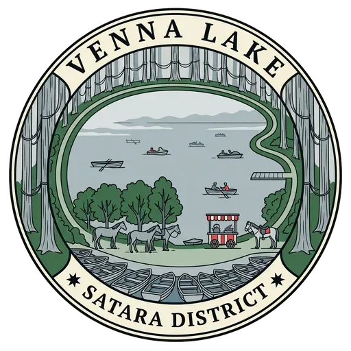 Venna Lake travel stamp