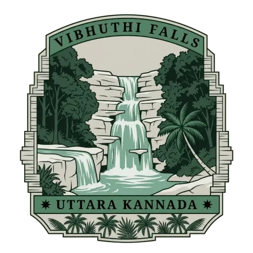 Vibhuthi Falls travel stamp