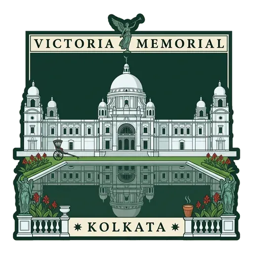 Victoria Memorial travel stamp