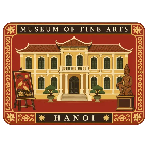 Vietnam National Museum of Fine Arts travel stamp