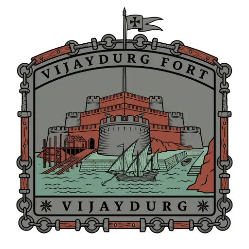 Vijaydurg Fort travel stamp