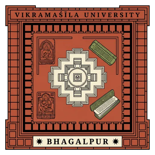 Vikramaśīla University travel stamp