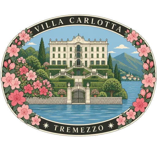 Villa Carlotta travel stamp