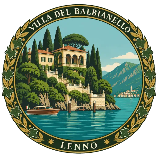 Villa del Balbianello travel stamp