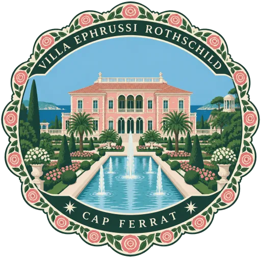Villa Ephrussi de Rothschild travel stamp