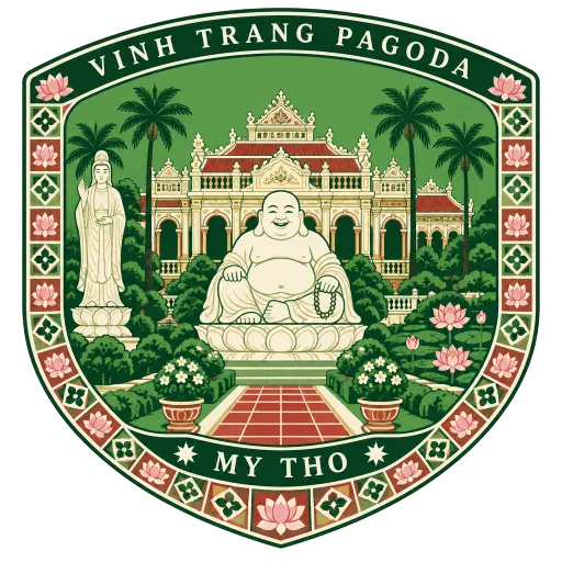 Vinh Trang Pagoda travel stamp