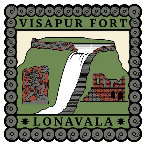 Visapur Fort travel stamp