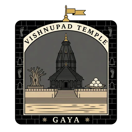 Vishnupad Temple travel stamp
